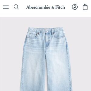 SOLD: Abercrombie & Fitch Curve Love high waisted wide leg